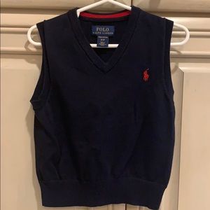 Polo Ralph Lauren navy Pima cotton vest